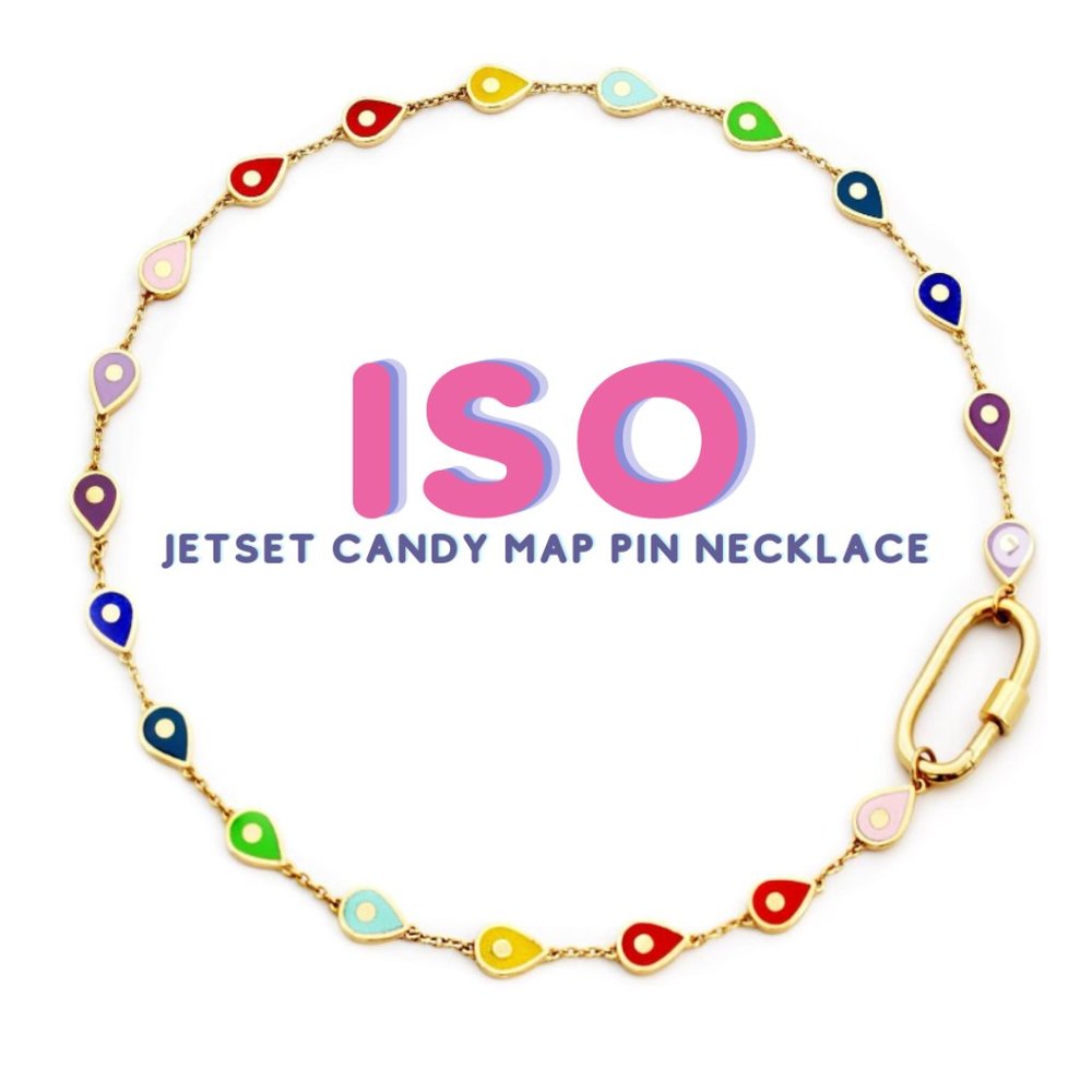 *ISO* Jet Set Candy Map Pin Necklace or Bracelet *ISO*
